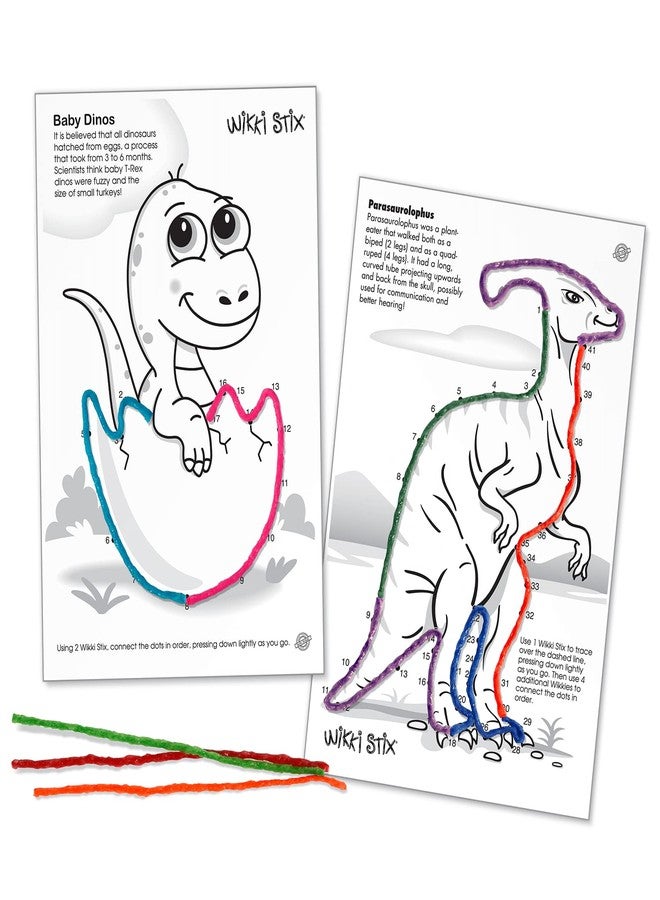 WikkiStix Dinosaur Party Favors, 13 Favors for Goodie Bags, Plus Dinosaur Footprint Sheets for Extra Games and Decorations, Ages 3 & Up. - Image 4